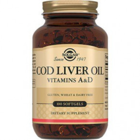 ³        Solgar (Vitamin  And D Cod Liver Oil) 100  (SOL-00940)