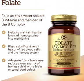   Solgar (Folate Folic Acid) 800  250  (SOL-01101) 4