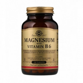    -6 Solgar (Magnesium With Vitamin B6) 250  (SOL-01721)