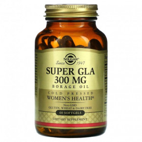     '    볺  Solgar (Super GLA Borage Oil Womens Health Complex) 300  60   (SOL-02676)