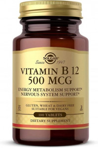 ³ 12 Solgar (Vitamin B12) 500  100  (SOL-03220)