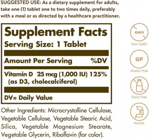 ³ 3 Solgar Vitamin D3 25  1000  90  3