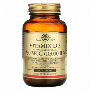   3 Solgar Vitamin D3 25  1000  250 