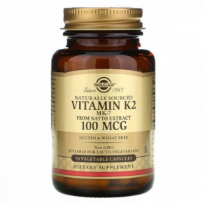   K2 Solgar (Natural Vitamin K2) 100  50   (SOL-03603)