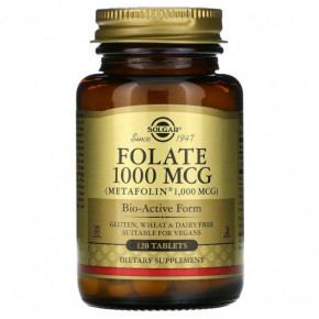  Solgar (Folate As Metafolin) 1000  120  (SOL-53596)