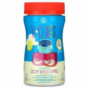    3       Solgar (U-Cubes Childrens Calcium with D3 Gummies) 60    (SOL-57607)