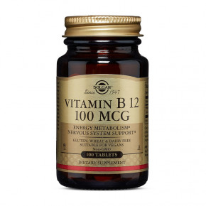  Solgar Vitamin B 12 100 mcg 100 tabs