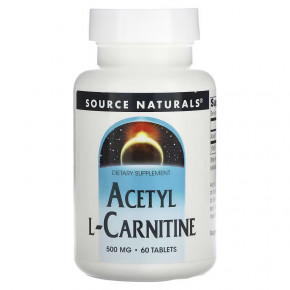  Source Naturals Acetyl L-Carnitine 500 mg 60  