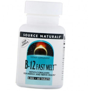  Source Naturals B-12 Fast Melt 5 60 (36355106)