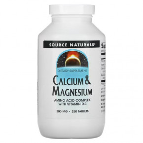  Source Naturals Calcium  Magnesium 300 mg 250  