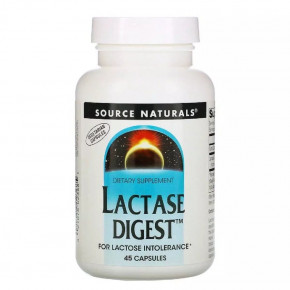  Source Naturals Lactase Digest 45  