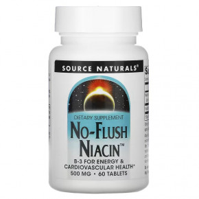  Source Naturals No-Flush Niacin 500 mg 60  