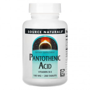  Source Naturals Pantothenic Acid 100 mg 250  