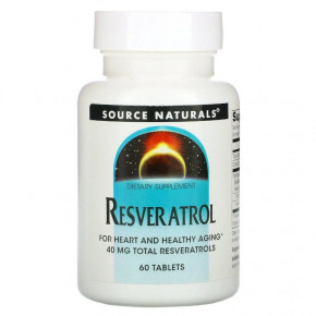  Source Naturals Resveratrol 40 mg 60  