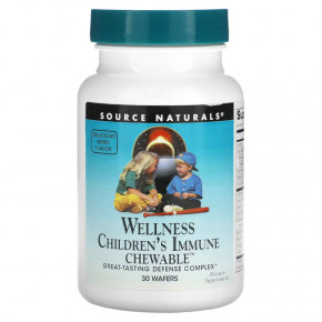  Source Naturals Wellness Childrens Immune Chewable 60  