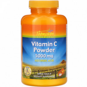   , Vitamin C Powder, Thompson, 5000 , 8 