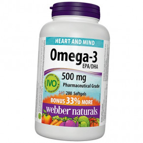 Omega Webber Naturals Omega-3 500 200   (67485002)