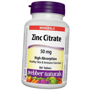  Webber Naturals Zinc Citrate 50 180 (36485022)