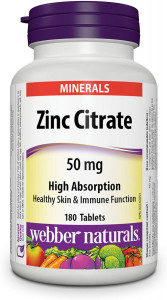  Webber Naturals Zinc Citrate 180  (4384303438)