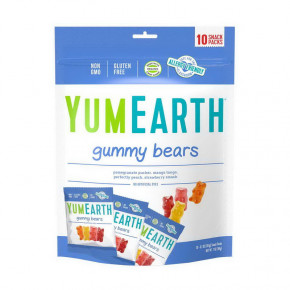  YumEarth Gummy Bears 10 snack packs