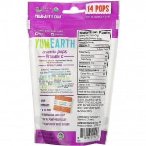          YumEarth (Organic Pops Vitamin C Strawberry Smash Razzmatazz Berry Very Very Cherry) 14   85  3