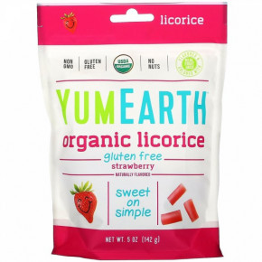       YumEarth (Organic Licorice Strawberry) 142 