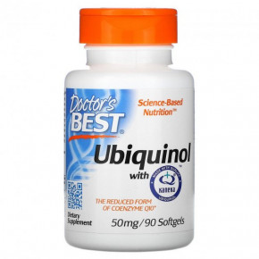 , Ubiquinol with Kaneka QH, Doctors Best, 50 , 90   (DRB-00178)