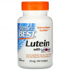 , Lutein with Lutemax, Doctors Best, 20 , 180 