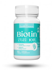  Earths Creation Beautiful Biotin 10000 mcg 60  