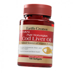    Earths Creation Cod Liver Oil 100 (67604001)