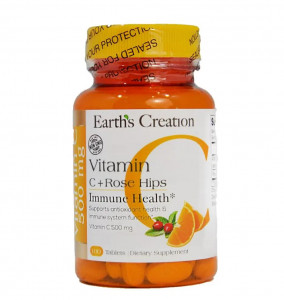 ³    Earths Creation Vitamin C with Rose Hips 500  100 