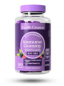  Earths Creation Immune Gummy Elderberry 60  