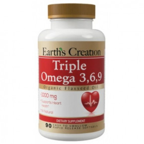  Earths Creation Omega 3-6-9 1000 mg 90  