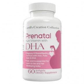   Earths Creation Prenatal Plus DHA 60 