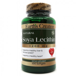  Earths Creation Soya Lecithin 1200 mg 100  