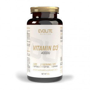  Evolite Nutrition Vitamin D3 4000 IU 120  