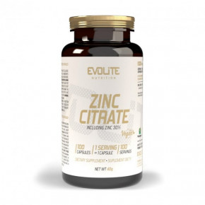  Evolite Nutrition Zinc Citrate 100 veg caps