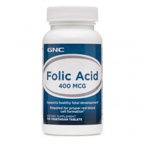  GNC Folic Acid 400 mcg 100   3