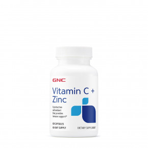  GNC Vitamin C + Zinc 60  