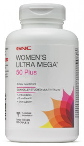  GNC Womens Ultra Mega 50+ 120 