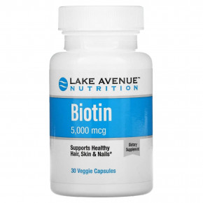  Lake Avenue Nutrition (Biotin) 5000  30 