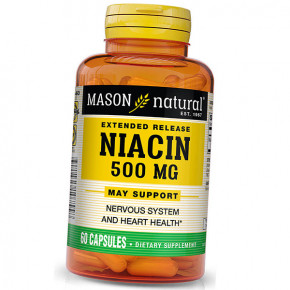    Mason Natural Extended Release Niacin 500 60 (36529049)