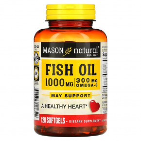  Mason Natural Fish Oil 1000 mg 120  