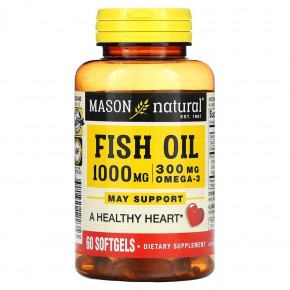  Mason Natural Fish Oil 1000 mg 60  