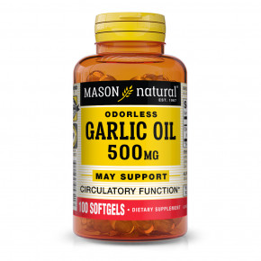  Mason Natural Garlic Oil 500 mg 100  