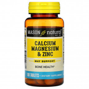     Mason Natural (Calcium Magnesium amp Zinc) 100 