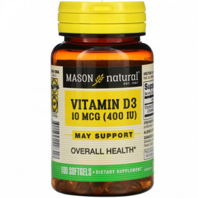 ³ D3 Mason Natural Vitamin D3 400  100  