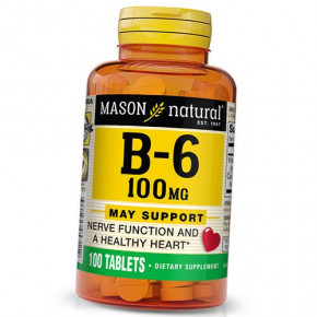  6 Mason Natural  Vitamin B-6 100 100 (36529006)