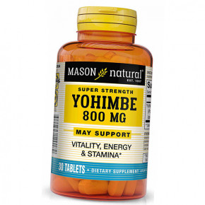   Mason Natural Super Strength Yohimbe 800 30 (08529001)