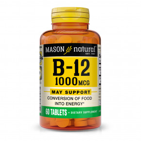  Mason Natural Vitamin B12 1000 mcg 60  